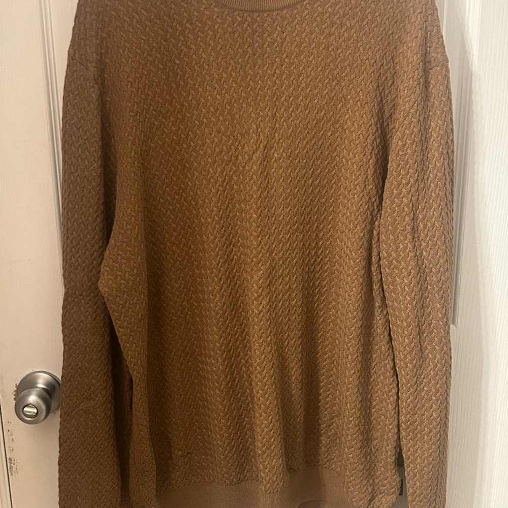 Bugatti Men's Brown Crewneck Sweater